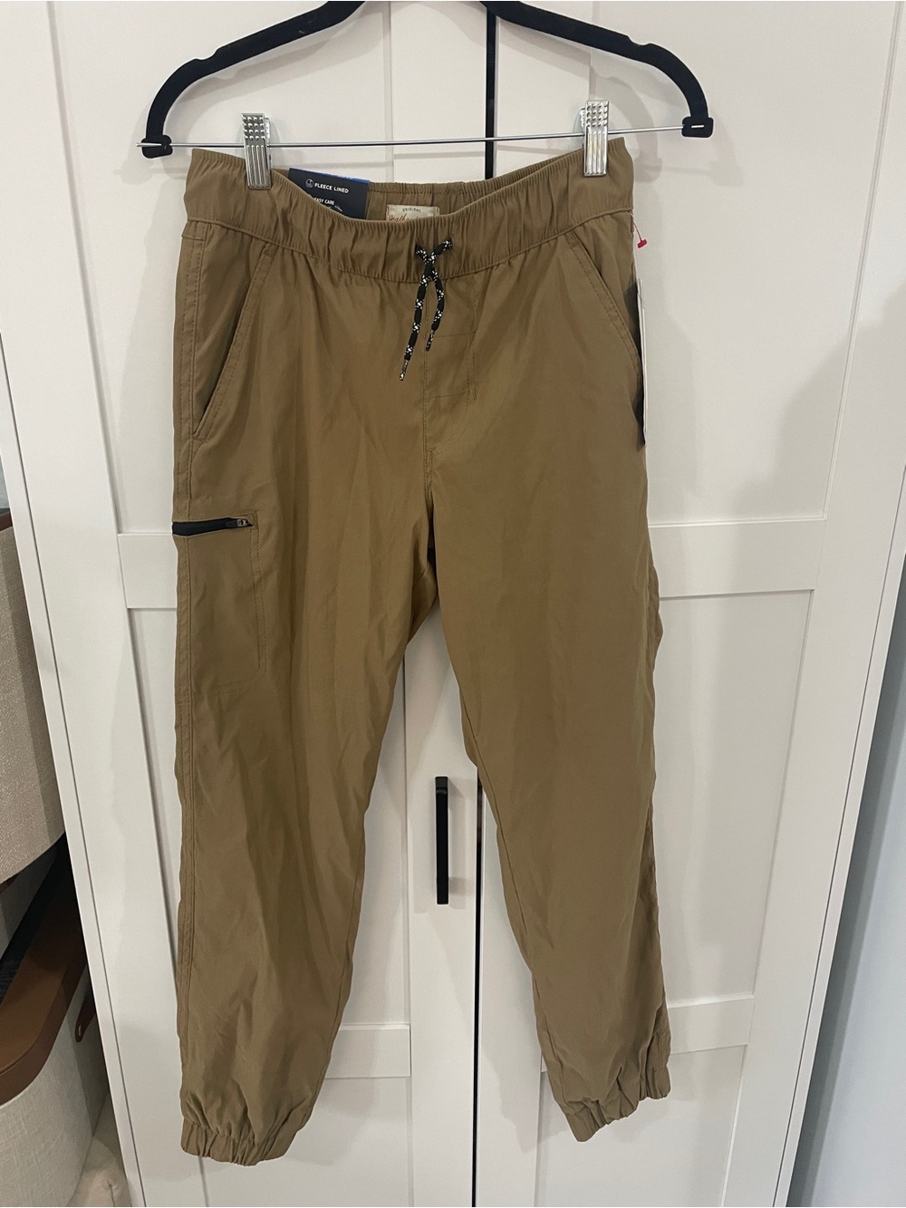 Weatherproof Men's Drawstring Joggers in Khaki